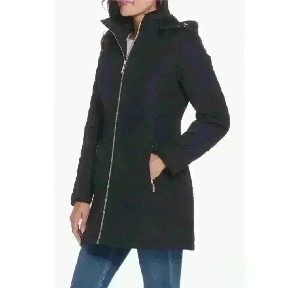 Gallery Quilted Jacket Black Size Medium